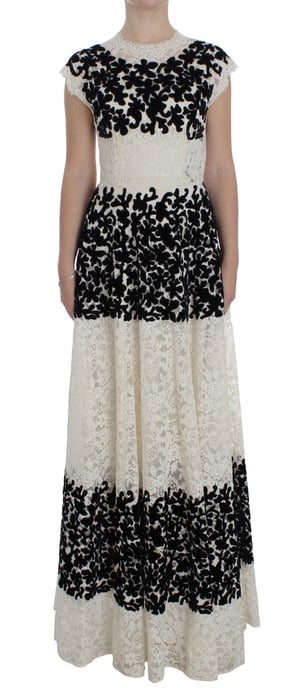 Blumen-Spitzen-Maxikleid - Image 1