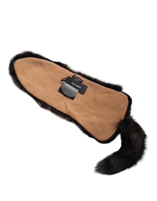 Braun-Rot Fuchs Pelz Halswärmer Winter Schal - Image 2