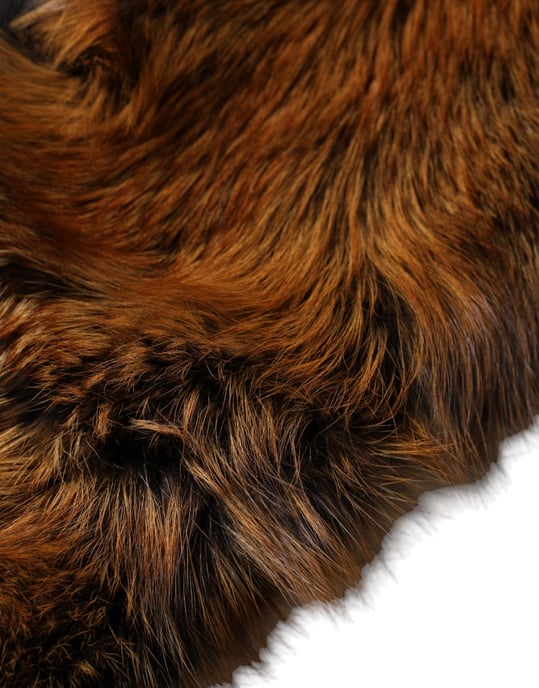 Braun-Rot Fuchs Pelz Halswärmer Winter Schal - Image 4
