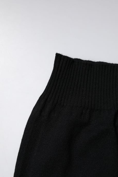 Schwarzer Cashmere Gestrickter Nackenwärmer Schal - Image 2