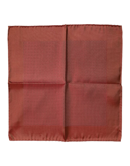 Oranger Seidenschal für Herren im Quadrat - Image 1