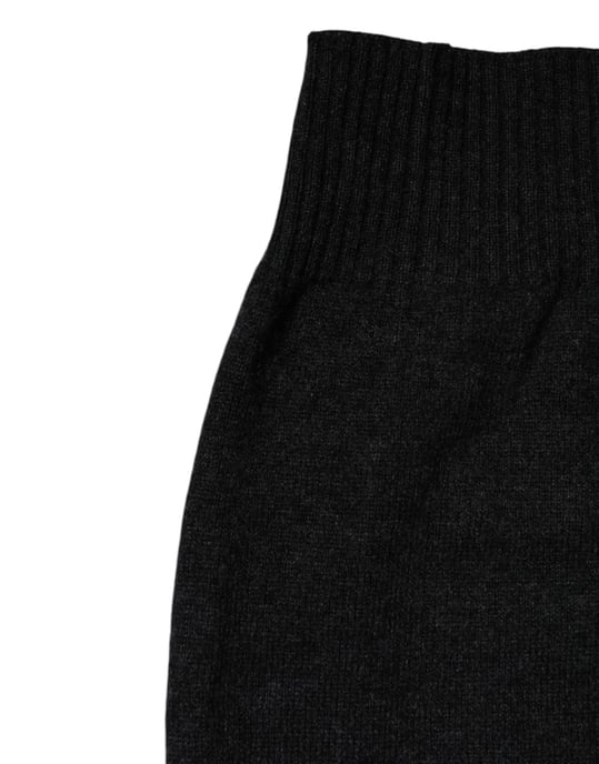 Schwarzer Cashmere Gestrickter Halswärmer Foulard Schal - Image 2