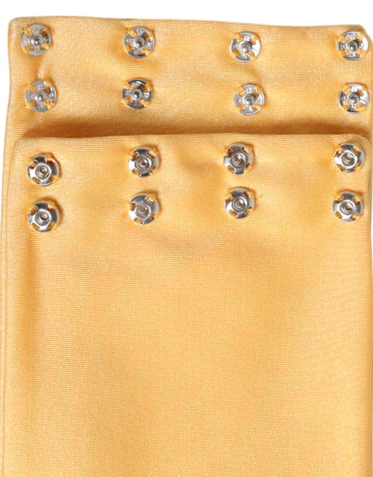 Gelber Nylon Dehnungs-Schal für Frauen - Image 4