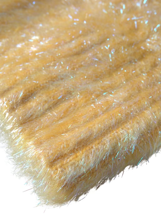 Gelber Polyester-Mohair-Faser-Halswickelschal - Image 2