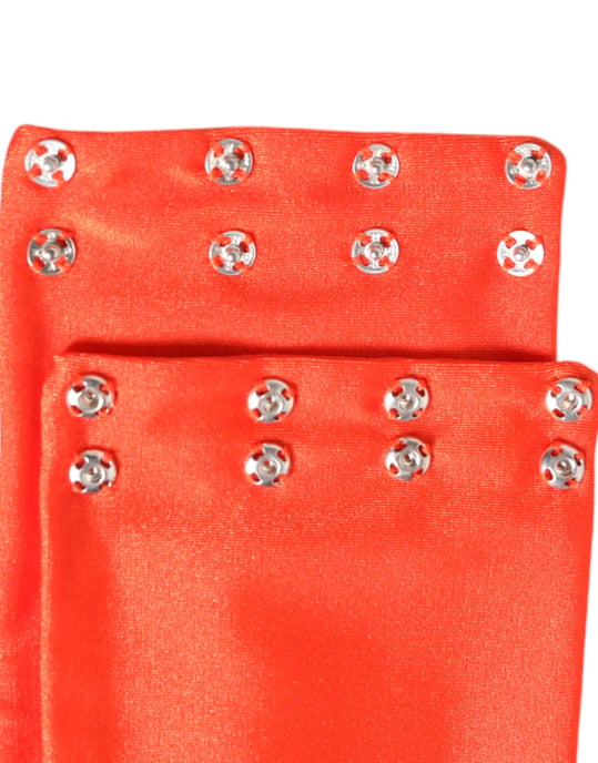 Oranger Nylon Stretch Damen Halstuch - Image 3