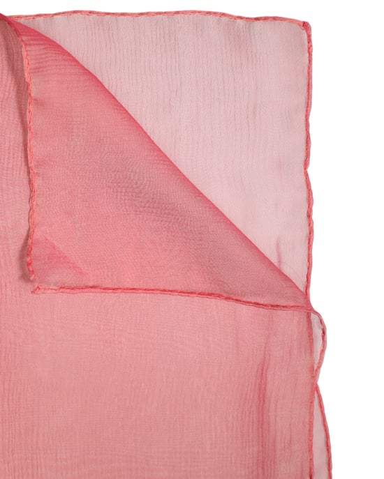 Rosa Seiderechteck Damenwickeltuch Schal - Image 3