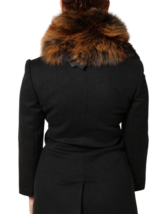 Braun-Roter Fuchs Pelz Halswärmer Cashmere Schal - Image 3