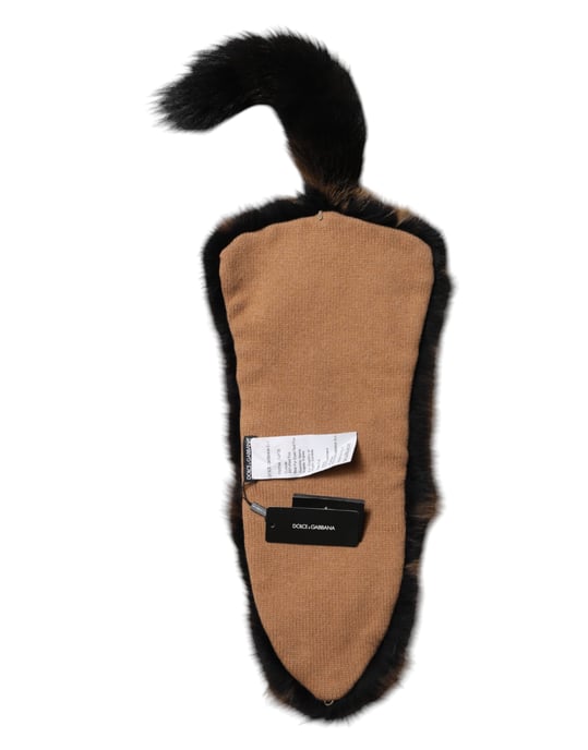 Braun-Roter Fuchs Pelz Halswärmer Cashmere Schal - Image 5