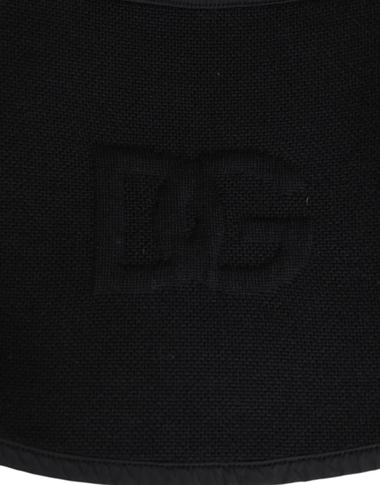 Schwarzer Spitzenstola Strick DG Logo Herren Einheitsgröße Schal - Image 2