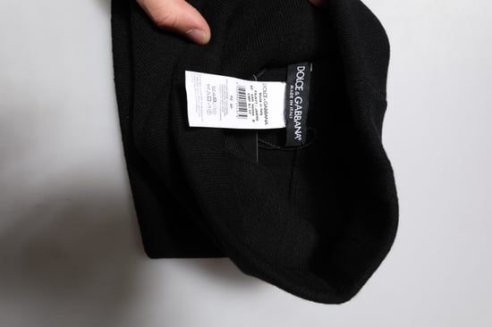 Schwarzes Cashmere Gestricktes Quadratisches Taschentuch Schal - Image 5