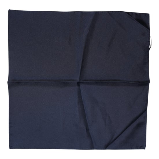 Dunkelblaues Seidenschal Herren Foulard - Image 2