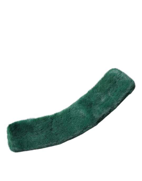 Grüner Nerzfutter-Kragen Damen Nackenwickelschal - Image 1