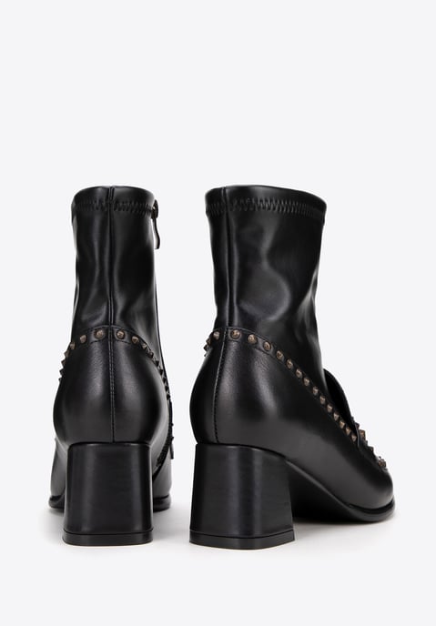 Wittchen Damen-Ankle-Boots mit Ziernieten, schwarz, Naturleder - Image 3