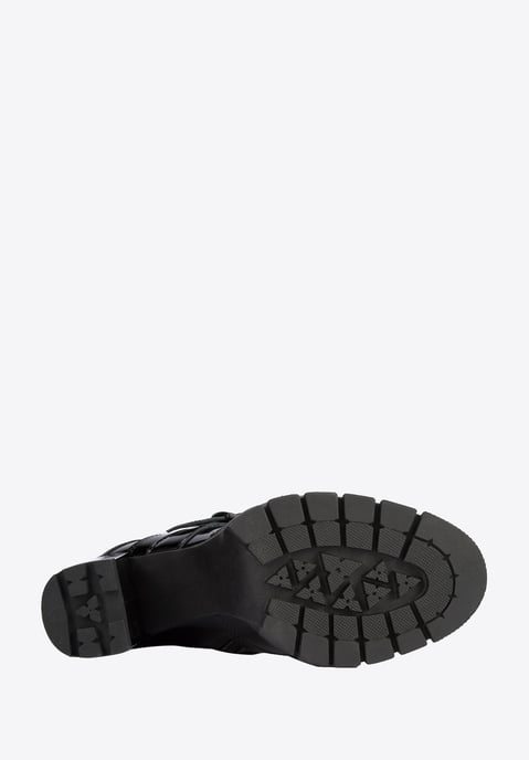 Wittchen Damen-Ankle-Boots aus schwarzem Lackleder mit Schnalle an der Ferse - Image 4