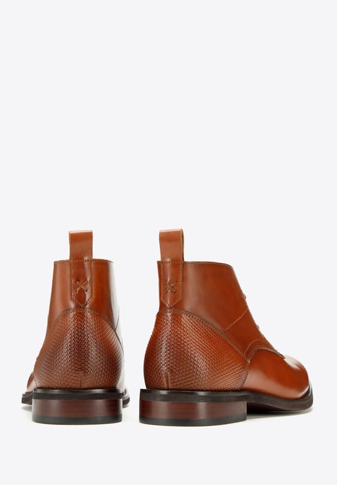 Wittchen Herren-Ankle-Boots aus Leder mit Einlegesohlen, Braun, Naturleder - Image 3