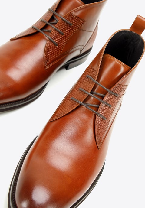 Wittchen Herren-Ankle-Boots aus Leder mit Einlegesohlen, Braun, Naturleder - Image 6