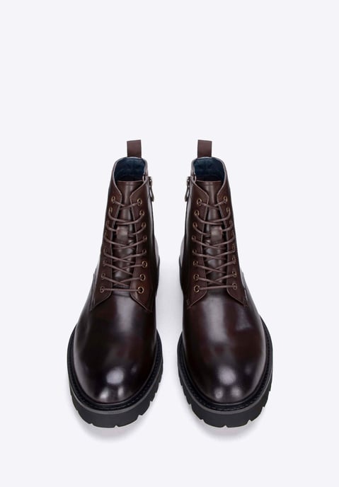 Wittchen Herren-Schnürstiefel aus braunem Naturleder - Image 2