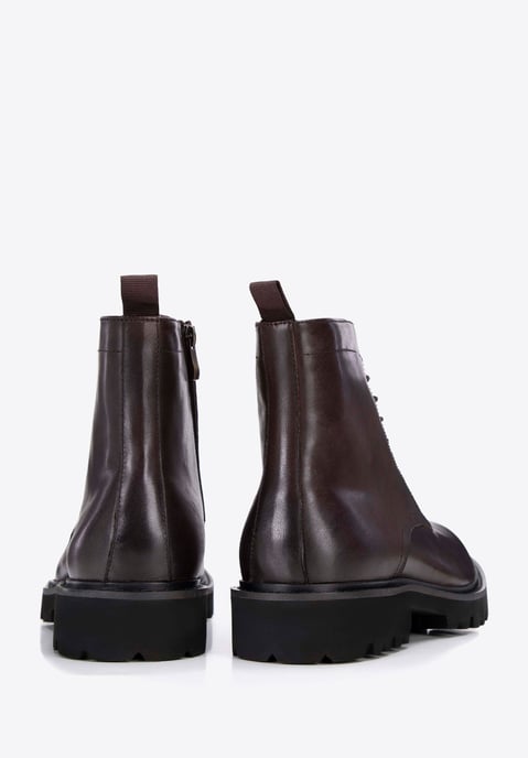 Wittchen Herren-Schnürstiefel aus braunem Naturleder - Image 3
