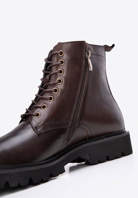 Wittchen Herren-Schnürstiefel aus braunem Naturleder - Image 6