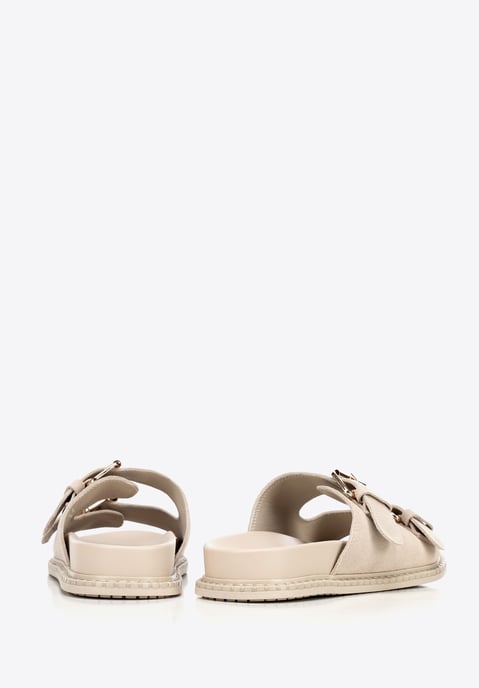 Wittchen Damen-Flip-Flops aus beigefarbenem Wildleder - Image 4