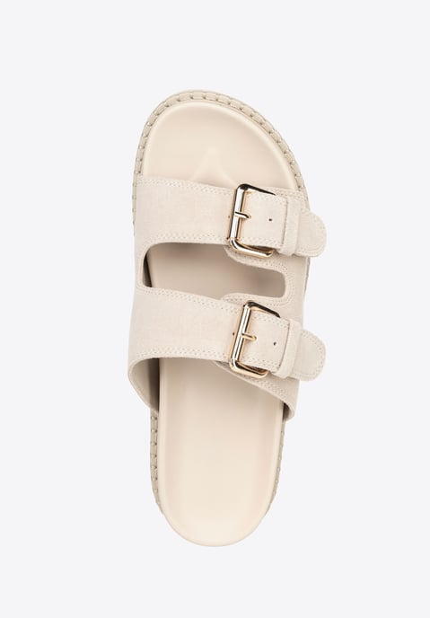 Wittchen Damen-Flip-Flops aus beigefarbenem Wildleder - Image 5