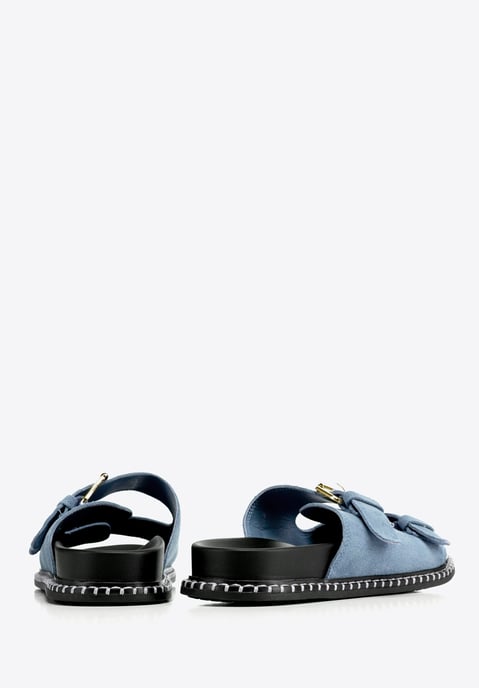 Wittchen Damen-Flip-Flops aus blauem Wildleder - Image 4