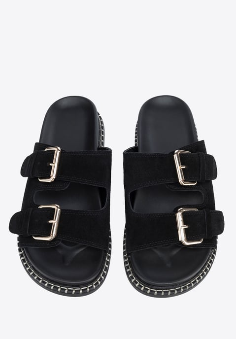 Wittchen Damen-Flip-Flops aus schwarzem Wildleder - Image 3