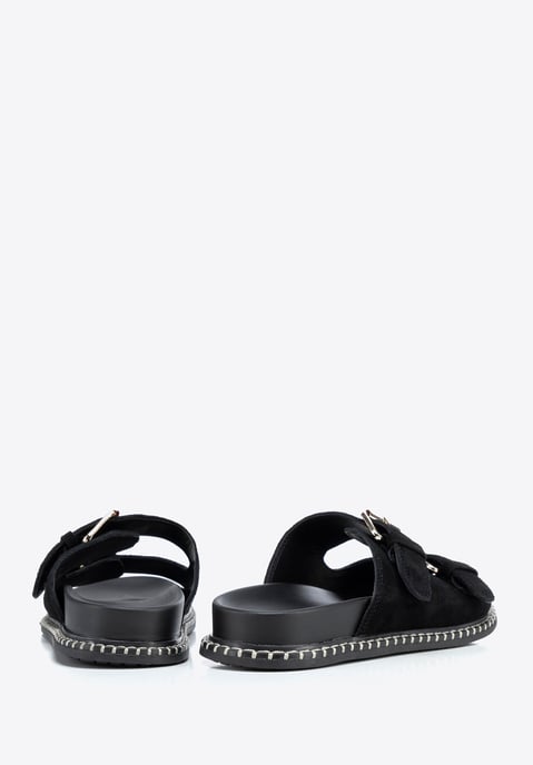 Wittchen Damen-Flip-Flops aus schwarzem Wildleder - Image 4