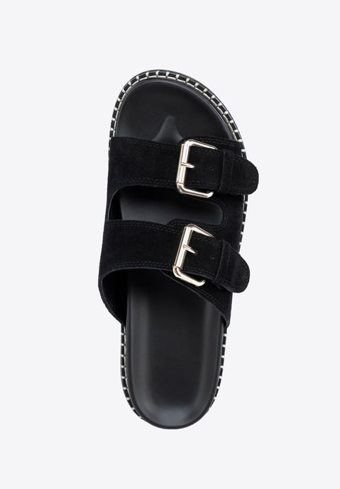 Wittchen Damen-Flip-Flops aus schwarzem Wildleder - Image 5