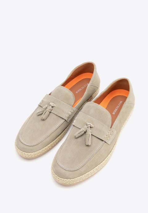 Wittchen Herren-Loafer aus beigefarbenem Wildleder mit Quaste - Image 2
