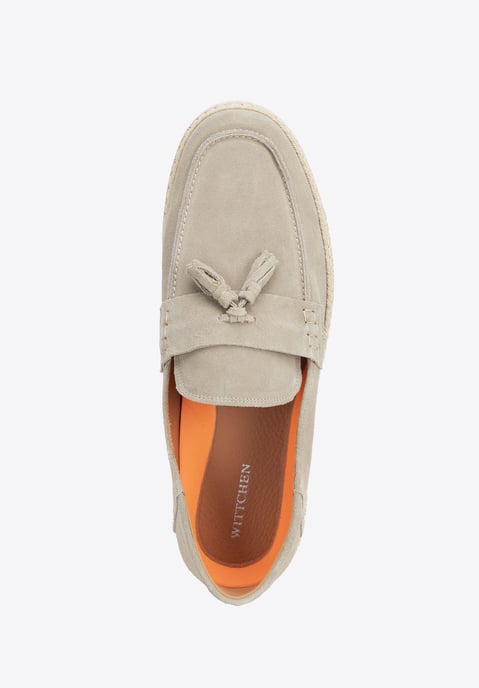 Wittchen Herren-Loafer aus beigefarbenem Wildleder mit Quaste - Image 5