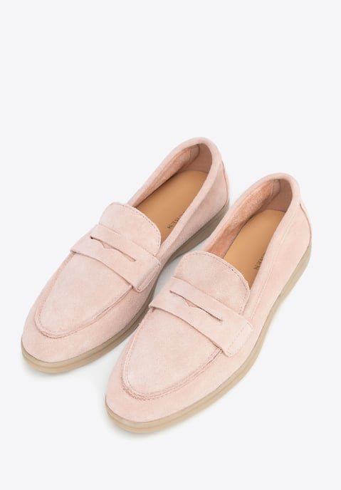 Wittchen Damen-Mokassins aus klassischem rosa Wildleder - Image 2