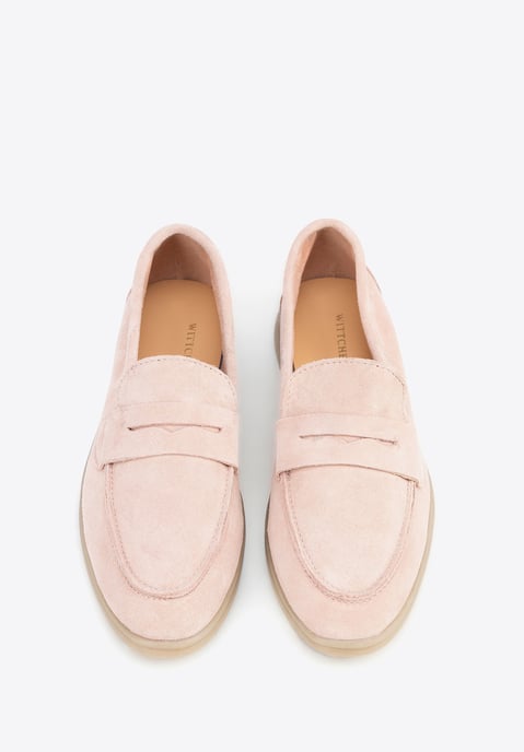 Wittchen Damen-Mokassins aus klassischem rosa Wildleder - Image 3