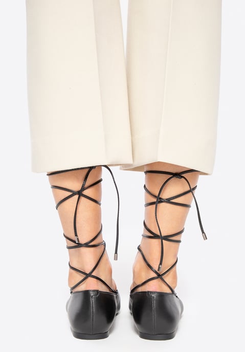 Wittchen Damen-Ballerinas aus echtem Leder mit spitzer Zehenpartie, schwarz - Image 4