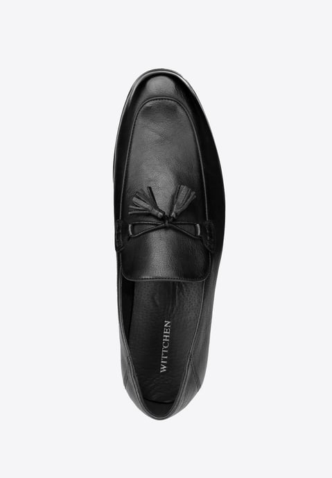 Wittchen Herren-Lederslipper mit Quaste, schwarzes Naturleder - Image 6