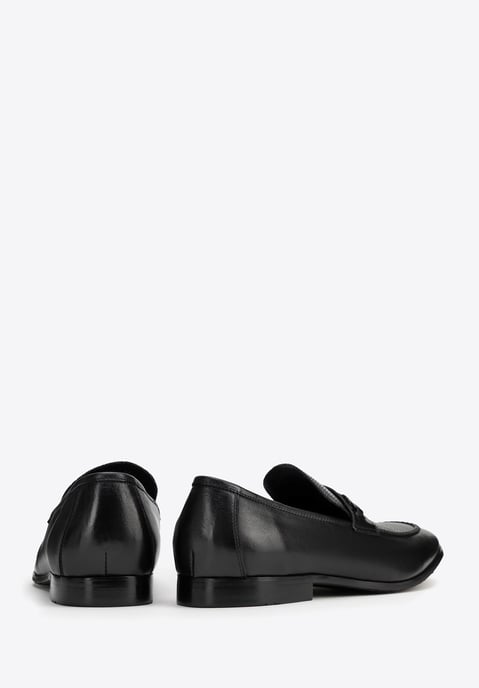 Wittchen Herren-Lederslipper mit Schnalle am Riemen, schwarzes Naturleder - Image 5