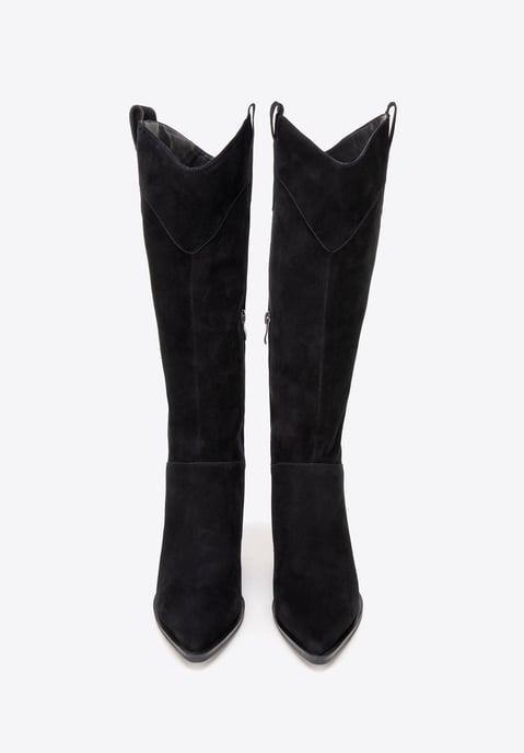 Wittchen Damen-Cowboystiefel aus schwarzem Wildleder - Image 2