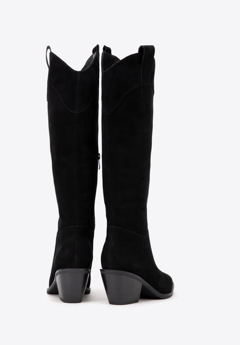 Wittchen Damen-Cowboystiefel aus schwarzem Wildleder - Image 3