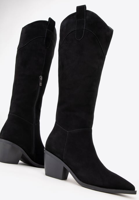 Wittchen Damen-Cowboystiefel aus schwarzem Wildleder - Image 5
