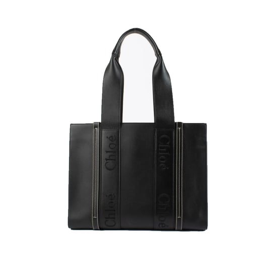 Chloe Woody Medium Leder-Tragetasche - Image 1