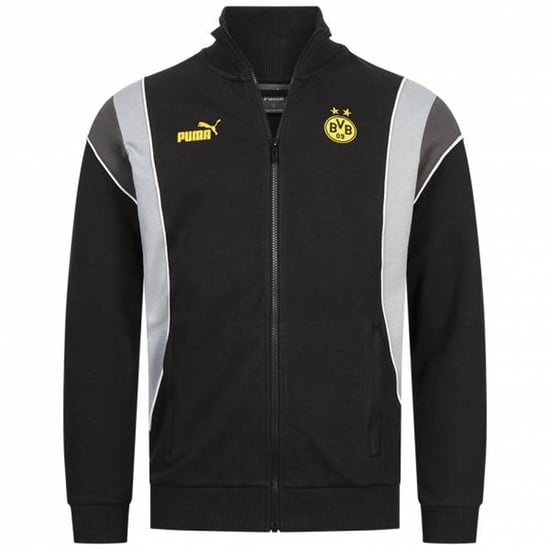 Puma Borussia Dortmund BVB FtblArchive Herren Schwarz Track Jacket - Image 1