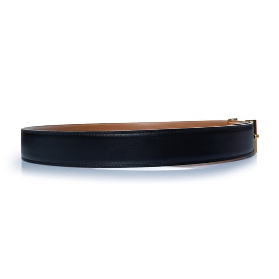 Wendbarer Admiral-Gürtel von Hermès aus Box- und Togo-Leder - Image 4