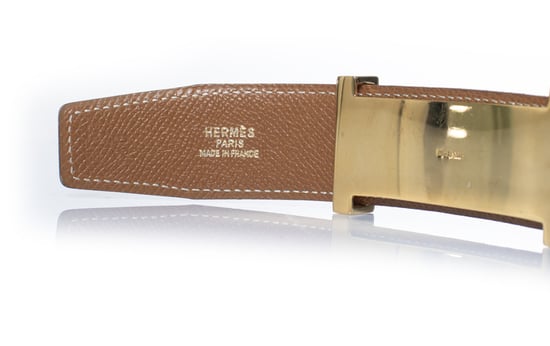 Hermes Etriviere Gürtel aus schwarzem Leder - Image 5