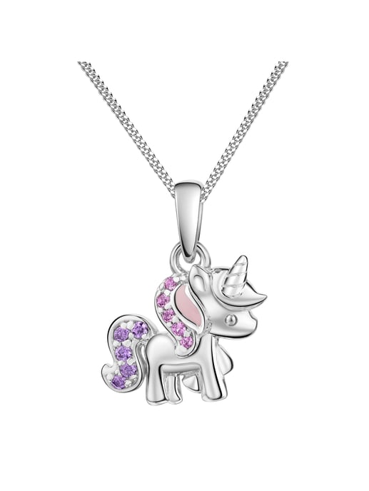 Zeeme for Kids Anhänger mit Kette 925/- Sterling Silber rhodiniert Einhorn - Image 1
