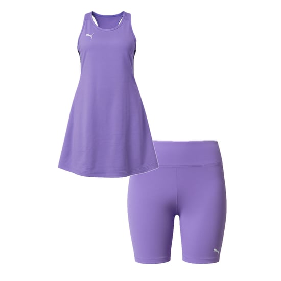 Puma Individuelles Damen Lila Padel Kleid - Image 3