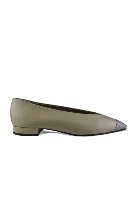 Loro Piana Rebecca Ballerinas Grün - Image 1