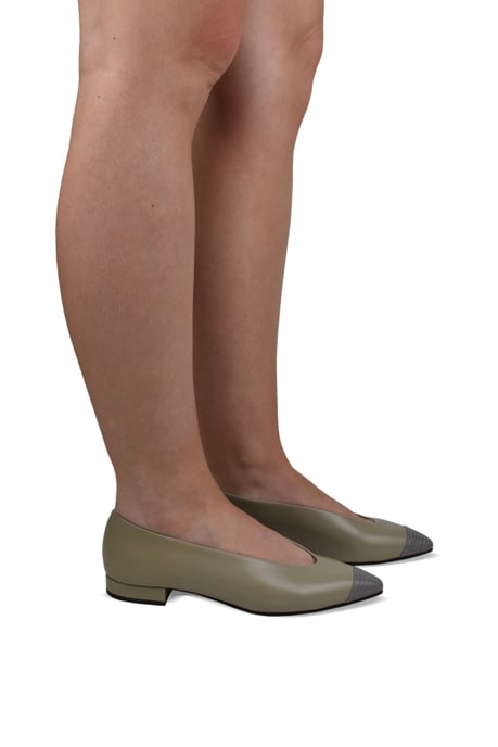Loro Piana Rebecca Ballerinas Grün - Image 2