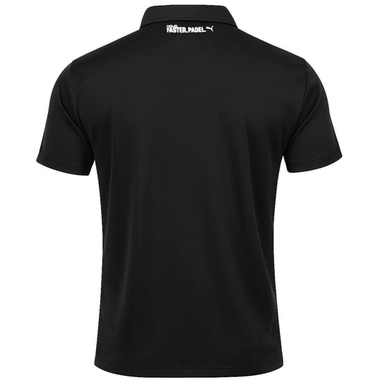 Puma Individual Herren Schwarz Padel Poloshirt - Image 2