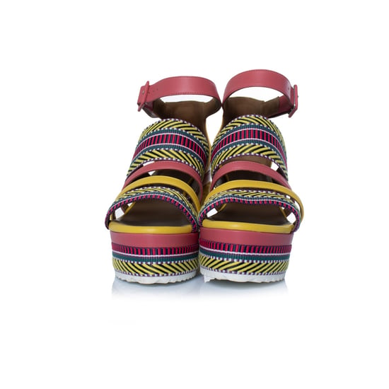 Hermes Ines Keilsandalen aus Leder - Image 5