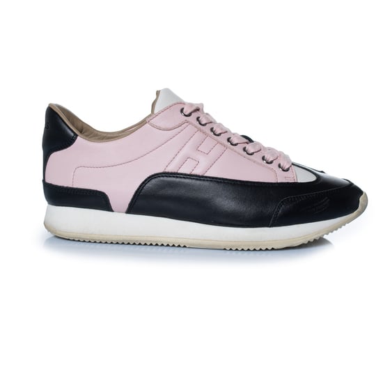 Hermes Goal Sneaker in Schwarz und Rosa - Image 4